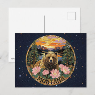 Postal Símbolos del estado de Montana en EE. UU.