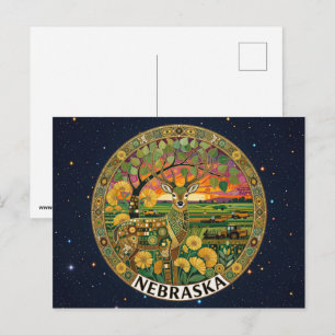 Postal Símbolos del estado de Nebraska EE. UU.