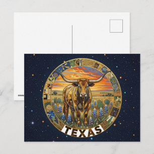 Postal Símbolos del estado de Texas EE. UU.