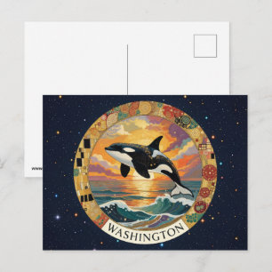 Postal Símbolos del estado de Washington EE. UU.