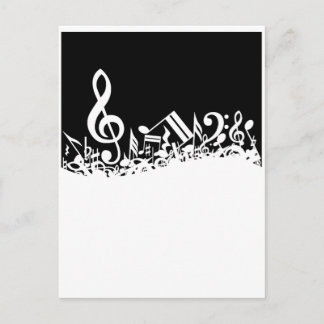 Postal Símbolos musicales