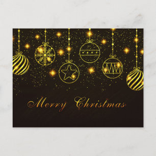 Postal Símbolos navideños brillantes