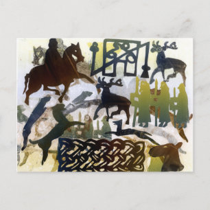 Postal Símbolos pictóricos y colocación