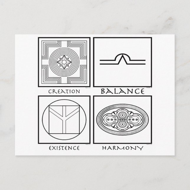 Postal Símbolos Plejaren (Anverso)