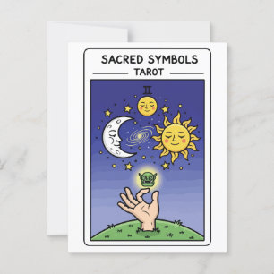 Postal Símbolos sagrados tarot