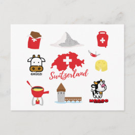 Postal Símbolos suizos