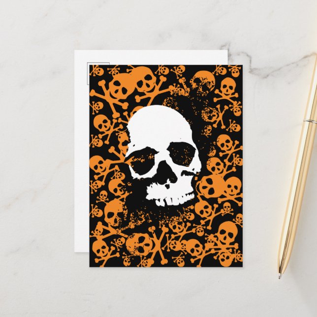 Postal Simetría inquietante: una serie vibrante de humano (Anverso/Reverso In Situ)