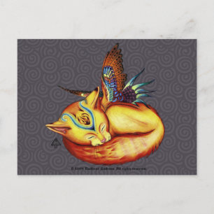 Postal similar al sol dorado