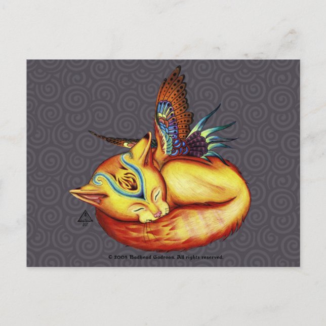 Postal similar al sol dorado (Anverso)