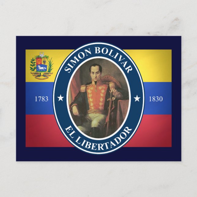 Postal Simon Bolivar (Anverso)
