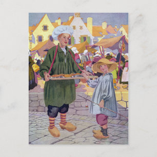 Postal Simón simple y capataz en la feria