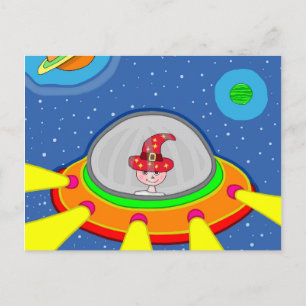 Postal Simon y su nave espacial