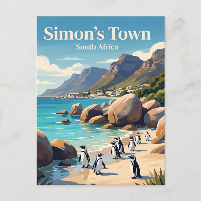 Postal Simonstown, Sudáfrica (Anverso)