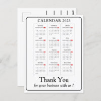 Simple Calendar 2023 Personalizado Business Gracia