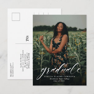 Postal simple de invitación a la invitación de gra