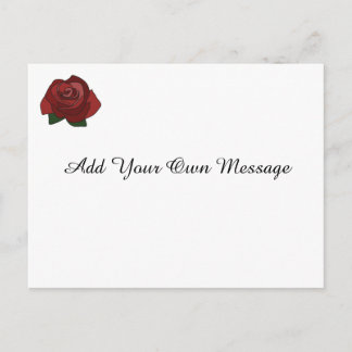 Postal simple del mensaje del Personalizado rosa r