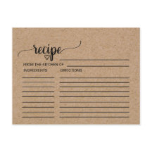 Simple Faux Kraft Bridal Shower Recetales de ducha