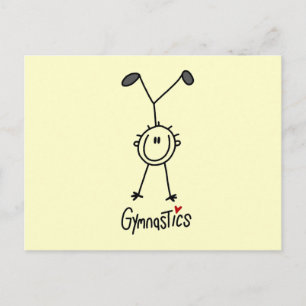Postal Simple Figura de Palotes Gimnasta