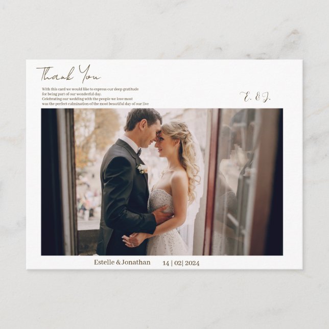 Postal Simple gracias (Anverso)