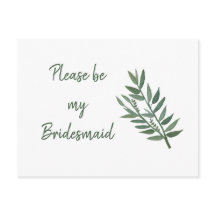 Simple Greeneration Botanical Bridesmaid Propuesta