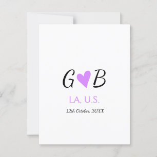 Postal SIMPLE MINIMAL agregar el nombre de la pareja nomb