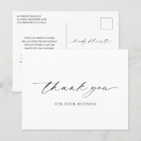 Simple Minimal Elegante Agradecimiento Empresarial