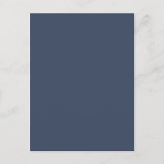 Postal simple minimal solid color custom blue gray rich