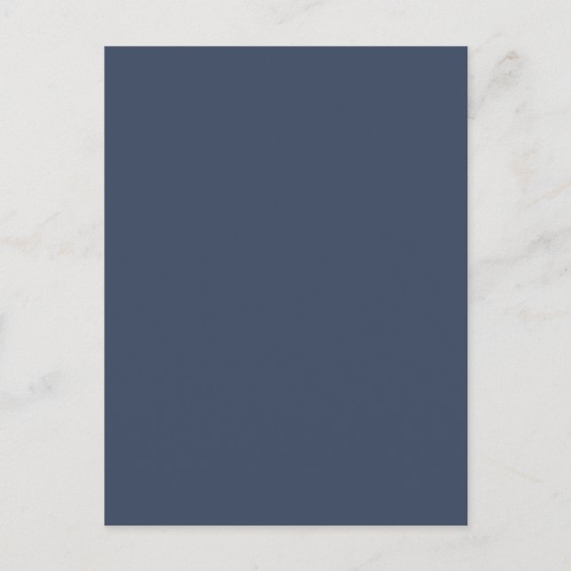 Postal simple minimal solid color custom blue gray rich  (Anverso)
