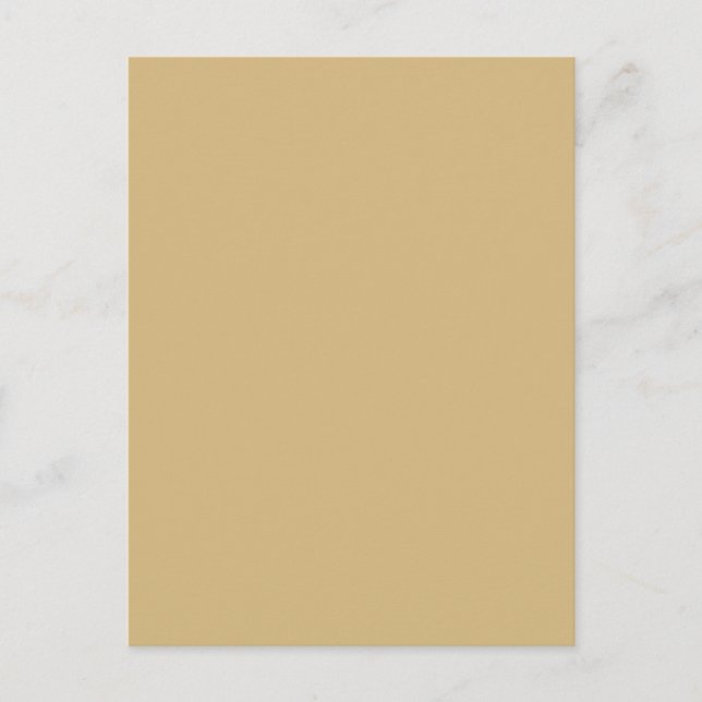 Postal simple minimal sólido color naranja gris boho (Anverso)