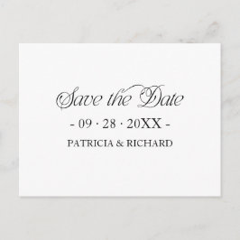 Postal Simple Minimalist Typography Save the Date