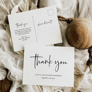 Postal Simple Moderno y Minimalista Boda