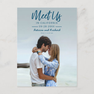 Postal Simple Script Nos Encontramos En Save The Date Fot