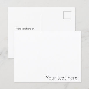 Postal Simple texto editable minimalista nombre u otro te