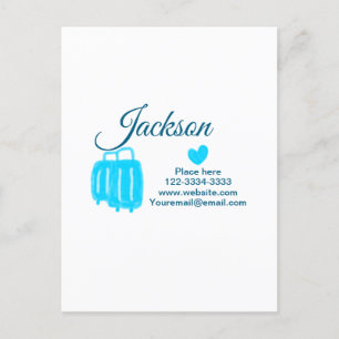 Postal Simple y mínimo añadir el nombre de texto lugar de