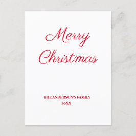 Postal simple y mínimo añadir tu personalización de navid