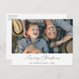 Postal simple y moderna de Navidades Personalizado