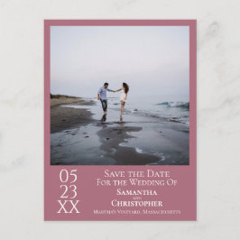 Postal Simple y turbia boda Rosa Guardar la foto de la fe