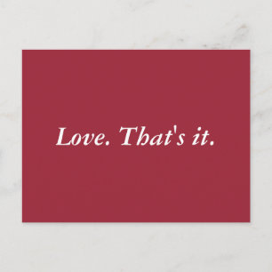 Postal Simplemente amor