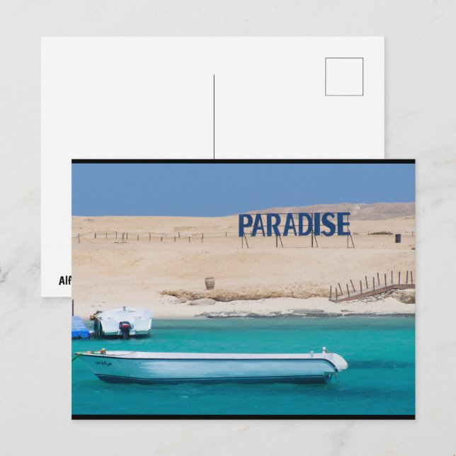 Postal Simplemente Paraíso (Anverso / Reverso)