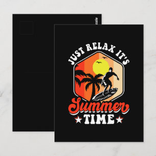 Postal Simplemente Relájate Es Verano
