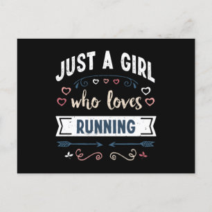 Postal Simplemente una chica que ama regalos divertidos d