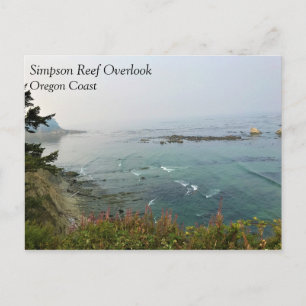 Postal Simpson Reef Overlook, Costa de Oregón