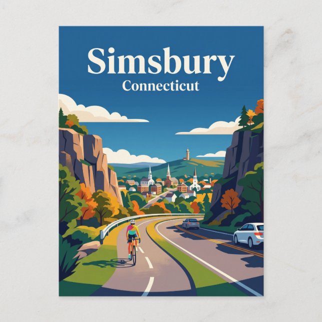 Postal Simsbury Connecticut (Anverso)