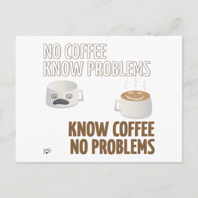 Postal Sin Café, Sin Problemas (Anverso)