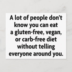 Postal Sin carbohidratos