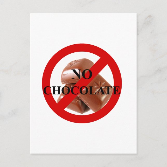 Postal Sin chocolate (Anverso)