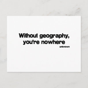 Postal Sin cita de Geografía