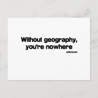 Postal Sin cita de Geografía