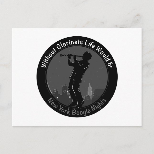 Postal Sin Clarinets, la vida sería plana (Anverso)