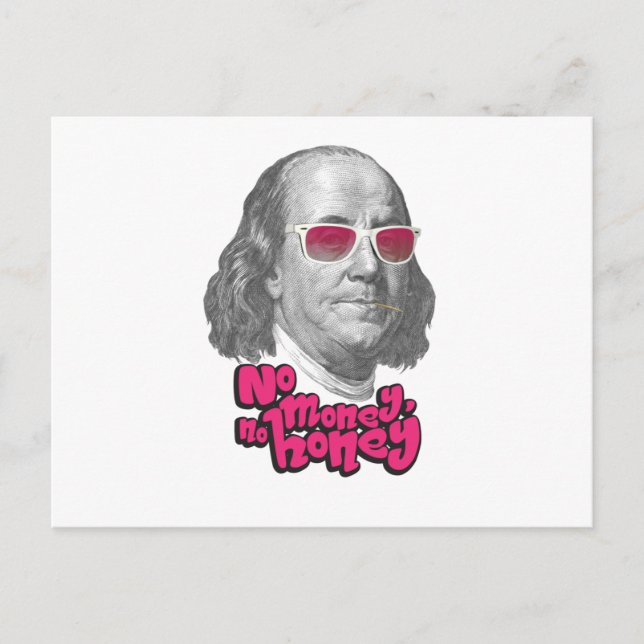 Postal Sin dinero, sin miel (Anverso)